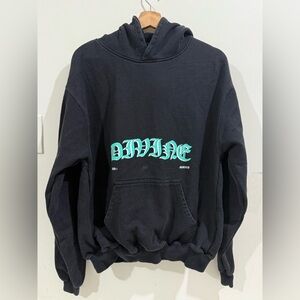 DIVINE mine Black Hoodie Sweater